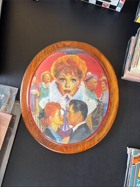 Vintage Style Red & Brown Illustrated Wall Plaque